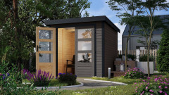Hybridní domek KARIBU JUPITER B (93413) terragrau / antracit LG4034 (4)