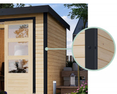 Hybridní domek KARIBU JUPITER B (93413) terragrau / antracit LG4034 (5)