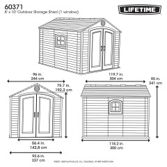 Plastový domek LIFETIME 60371 CLASSIC LINE LG3722 (9)