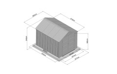 Plastový domek LANITPLAST MONTANA 810 LG4685 (7)