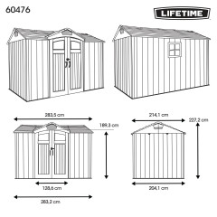 Plastový domek LIFETIME model 60476 LG4653 (10)