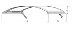 Stříška nad dveře LANITPLAST ARCO 160/90 bílá LG677 (3)