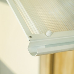 Stříška nad dveře LANITPLAST TOPAZ 130/70 bílá LG708 (6)