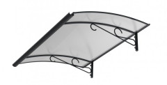Stříška nad dveře LANITPLAST REGIA 140/82 ANTRACIT LG2801 (3)