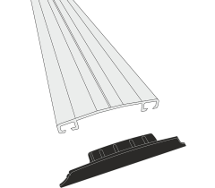 Plastová koncovka ke krycí liště