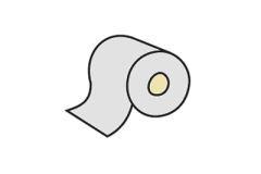 Spodní samolepící mikropryž 60 mm šedá, klubo 30 m