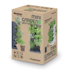 Květináče vertikální s nůžkami na bylinky MINI GARDEN antracit (5)
