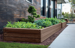 Vyvýšený záhon BASE WOODY rustikální cihlový 149,2cm (5)