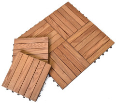 Thermowood podlahové dlaždice 6 ks