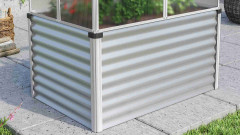 Vyvýšený záhon s pařeništěm VITAVIA GAIA JUMBO sklo 3 mm stříbrný LG3738 (2)