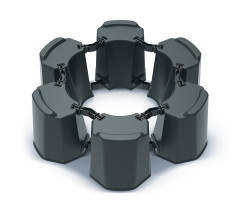 Podstavec pod sud MODULAR BASECAN SET 6 antracit