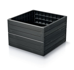 Vyvýšený záhon BASE WOODY antracit 75,6cm (6)